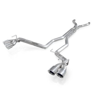 Chevrolet Camaro Performance Exhaust - Stainless Works - Catback Dual Chambered with X-Pipe and Quad Tips - `12-`15